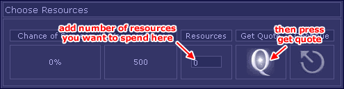 Choose resources