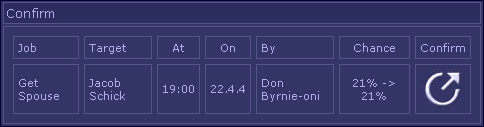 Review the settings for this job
